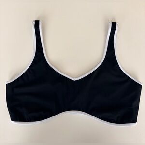 Black and White Athletic sports bra